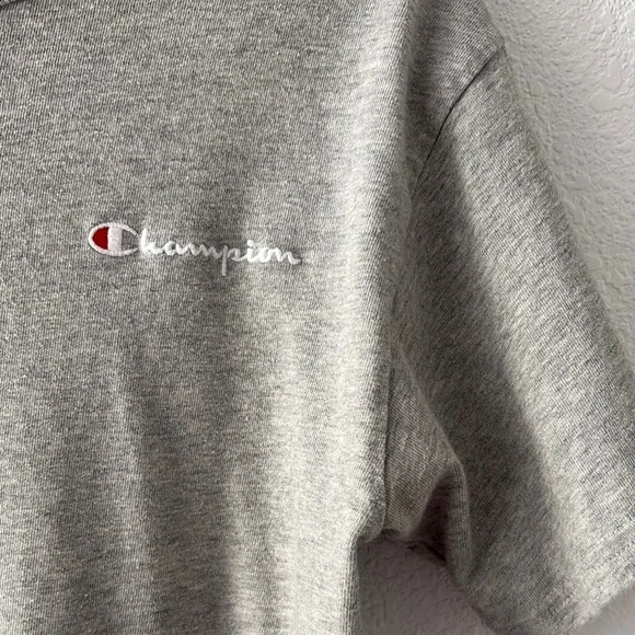 Champion Gray Cropped T-Shirt - S - Picture 3 of 5